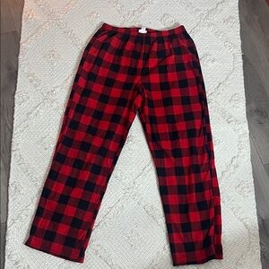 Plaid Red and Black Women's Pajama Pants